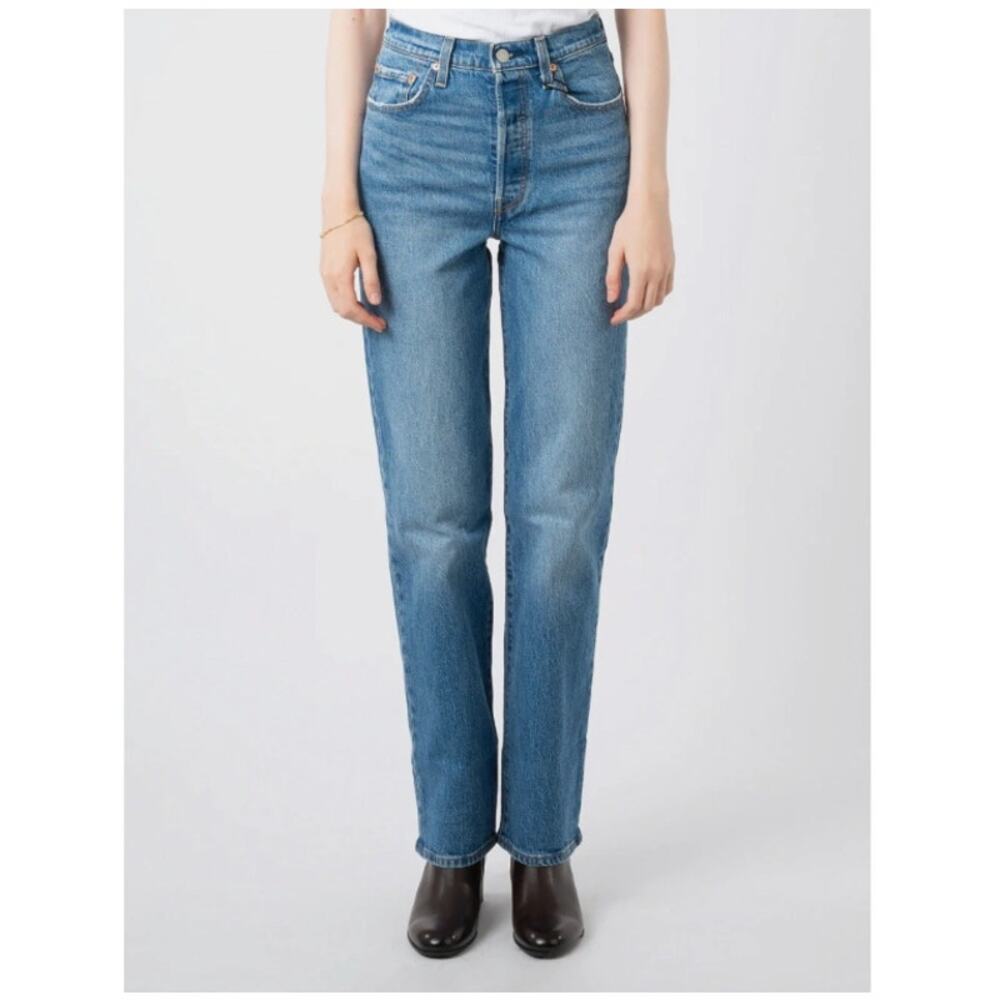 Levi's Womens Ribcage Straight Jeans 30x32 US 10 Dance Around NWT